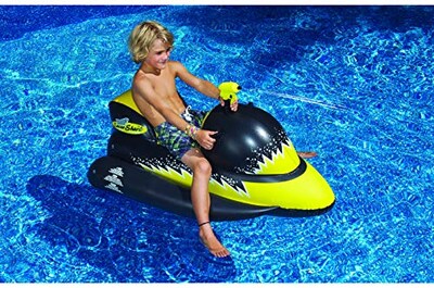 Foto 4 | Swimline Lasershark Wet-ski Squirter Negro/amarillo, 51''/26''/25'' - Venta Internacional.