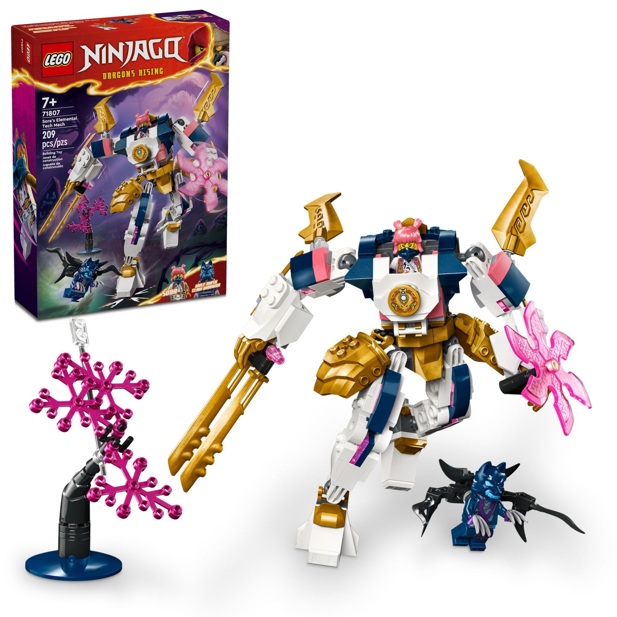 Foto 2 pulgar | Juguete Lego Ninjago, El Robot Tecnológico Elemental De Sora, Mini Ninja, Más De 7 Años - Venta Internacional.