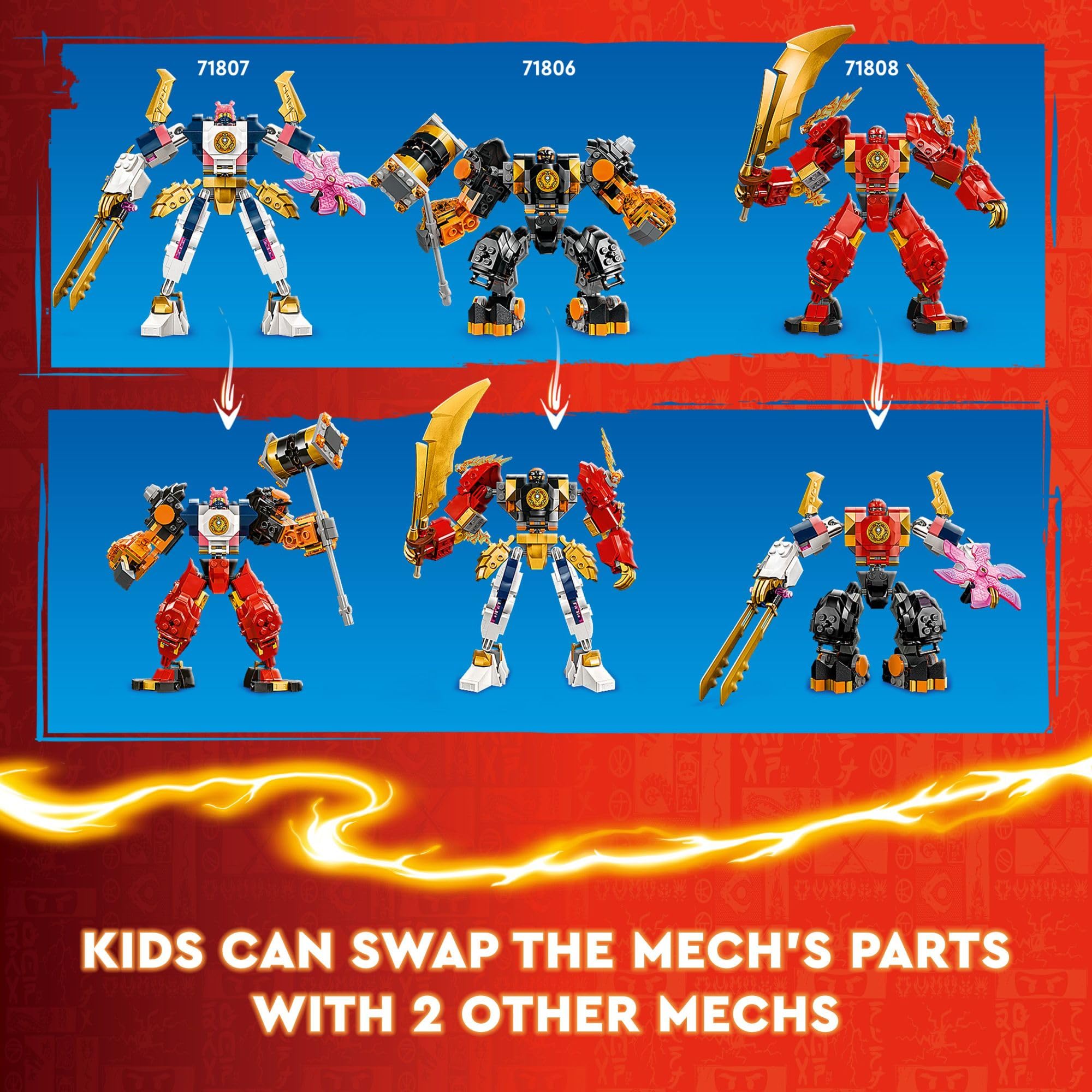 Foto 4 pulgar | Juguete Lego Ninjago, El Robot Tecnológico Elemental De Sora, Mini Ninja, Más De 7 Años - Venta Internacional.