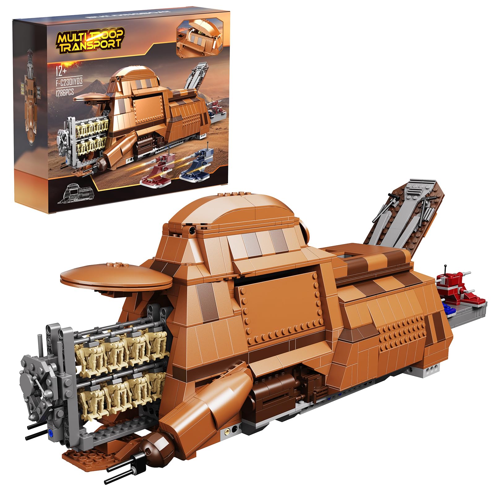 Kit De Construcción Battle Trade Federation Droid Ship Con 1286 Piezas - Venta Internacional.