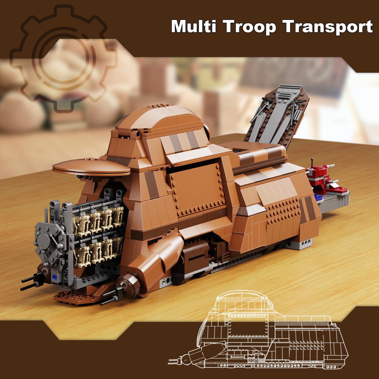 Foto 6 pulgar | Kit De Construcción Battle Trade Federation Droid Ship Con 1286 Piezas - Venta Internacional.