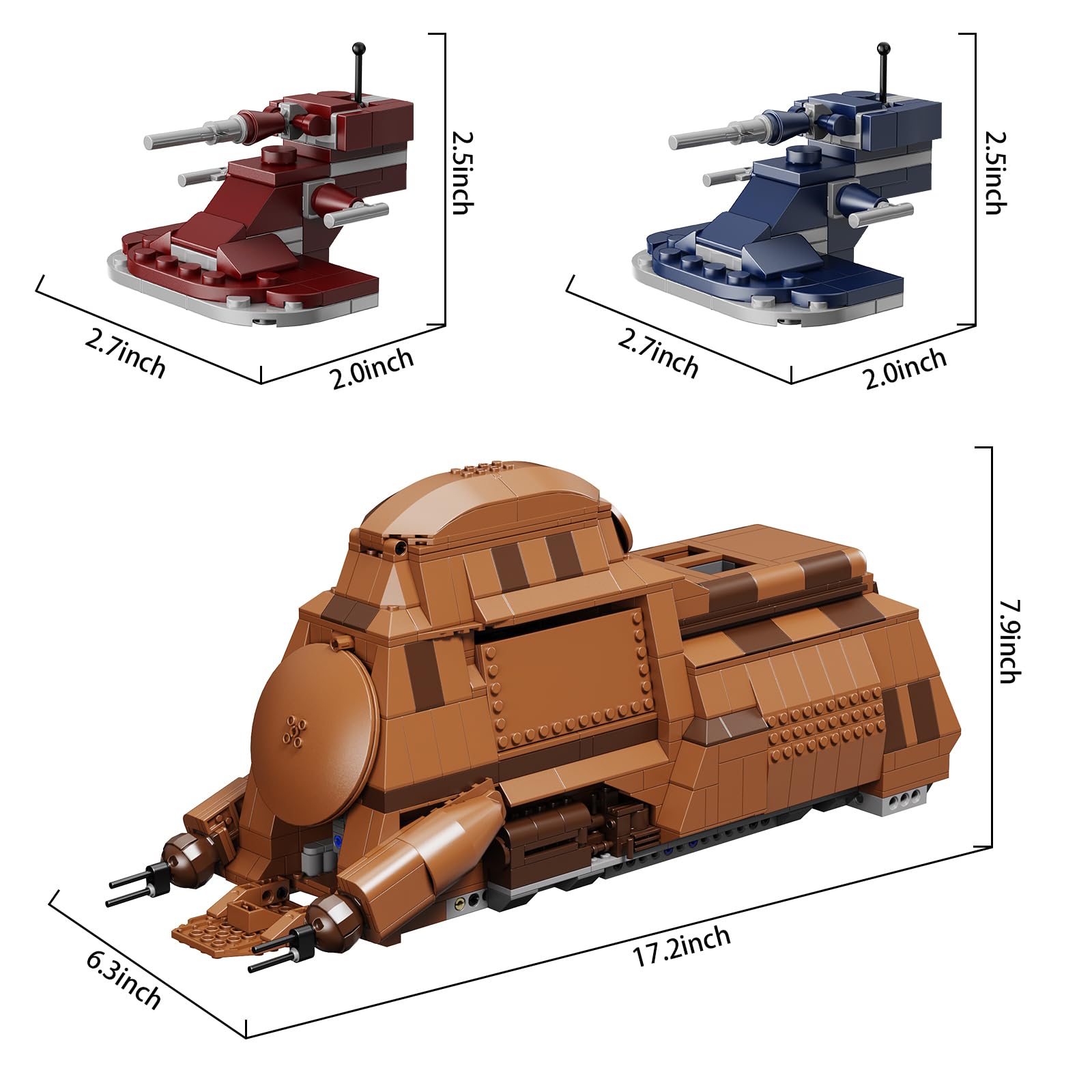 Foto 7 pulgar | Kit De Construcción Battle Trade Federation Droid Ship Con 1286 Piezas - Venta Internacional.