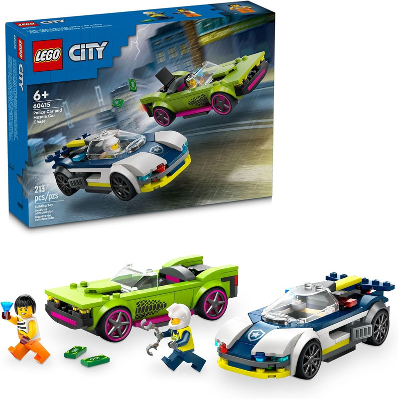 Lego City Police 60415 Coche De Policía Y Potente Deportivo