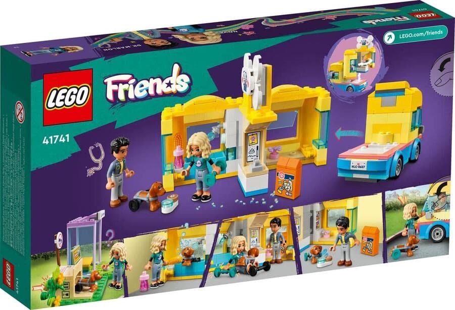 Foto 4 | Juguete De Construcción Lego Friends Dog Rescue Van 41741 Con Minimuñecas - Venta Internacional.