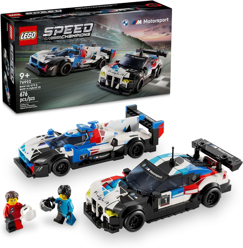 Foto 2 pulgar | Lego Speed Champions 76922 Coches De Carreras Bmw M4 Gt3 Y Bmw M Hybrid V8