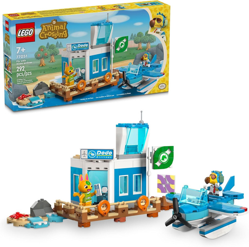 Lego Animal Crossing 77051 Vuelo Con Dodo Airlines