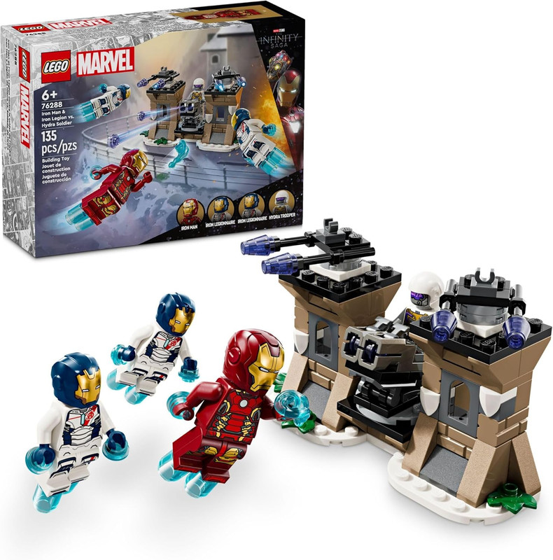 Foto 2 pulgar | Lego Super Heroes 76288 Iron Man Y Legión De Hierro Vs. Soldado De Hydra