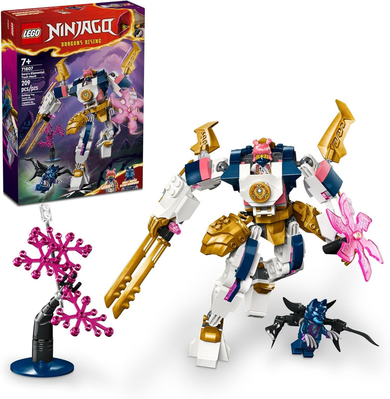 Foto 1 | Lego Ninjago 71807 Meca Elemental Tecno De Sora