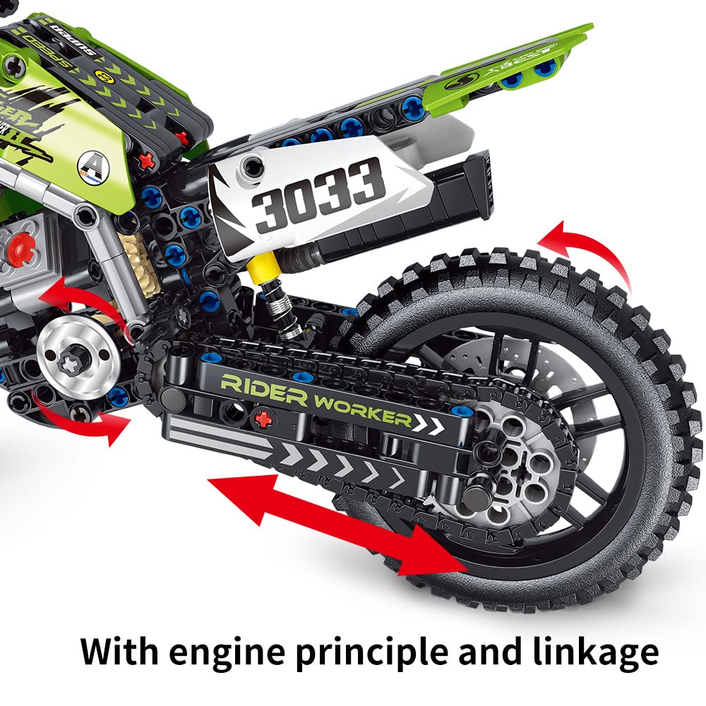 Foto 6 | Kit De Juguetes Para Motocicletas Building Blocks Mesiondy, 476 Piezas - Venta Internacional.