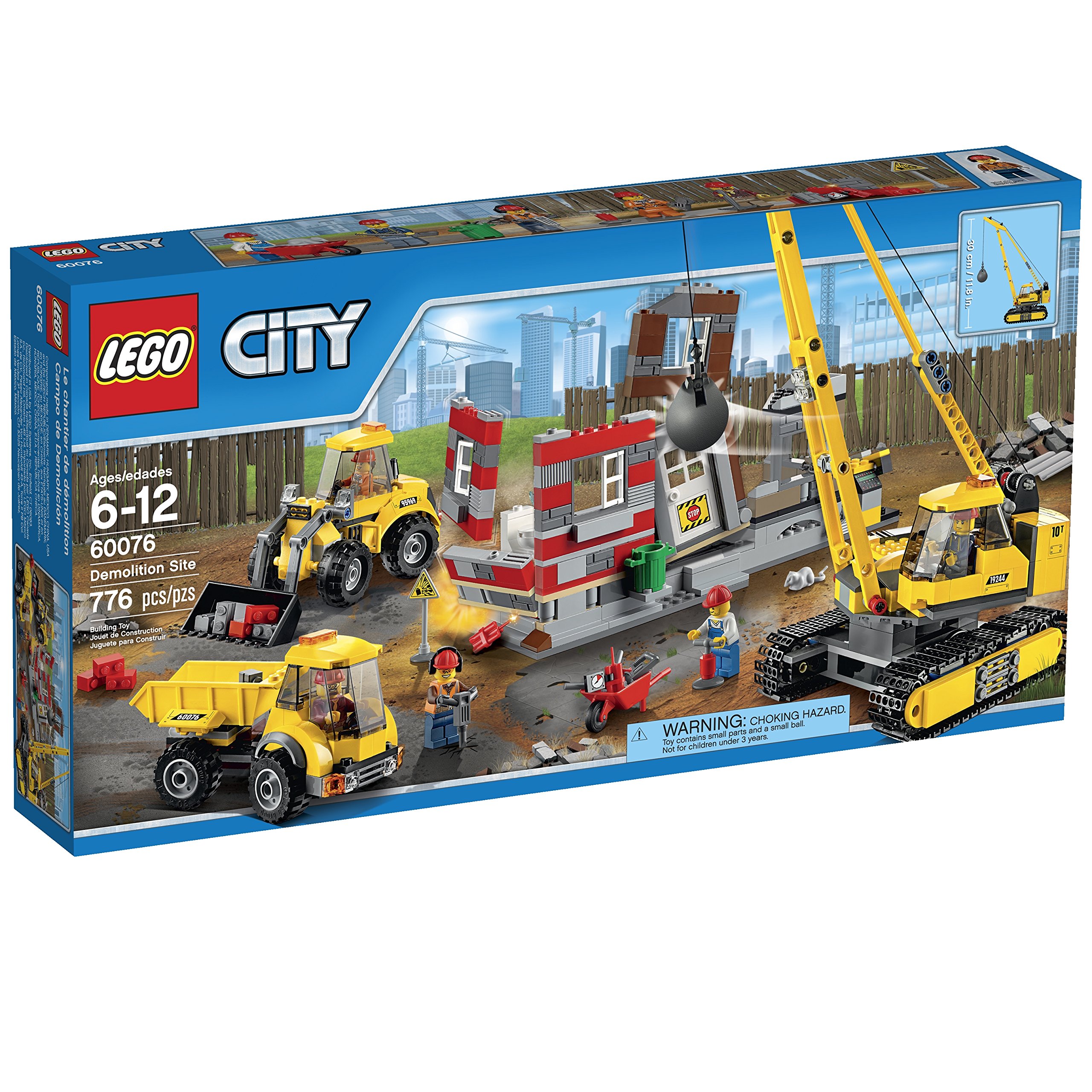 Sitio De Demolición Y Demolición De Lego City De Juguete Con Grúa Y Vehículos - Venta Internacional.