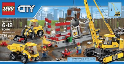 Foto 2 | Sitio De Demolición Y Demolición De Lego City De Juguete Con Grúa Y Vehículos - Venta Internacional.