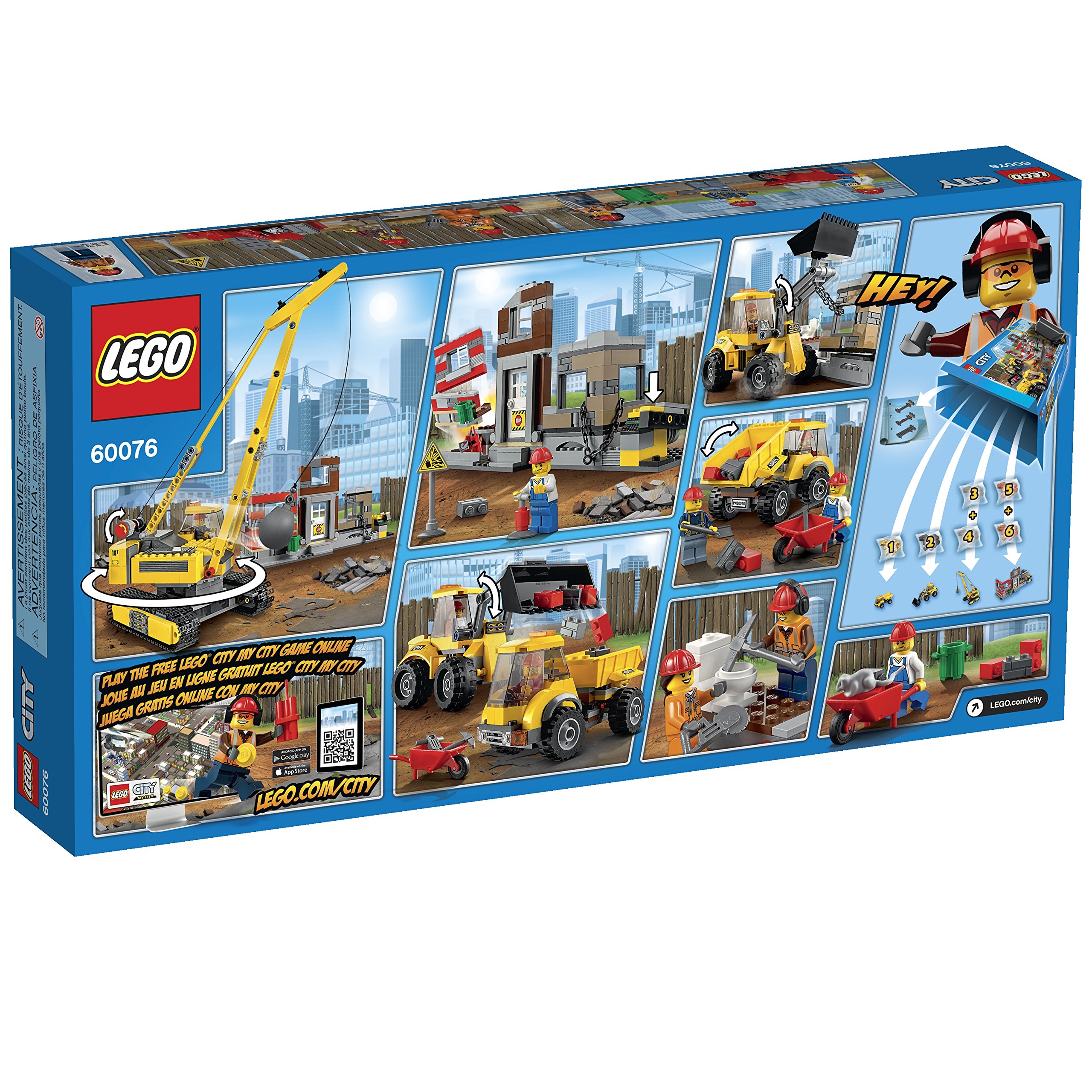 Foto 4 pulgar | Sitio De Demolición Y Demolición De Lego City De Juguete Con Grúa Y Vehículos - Venta Internacional.