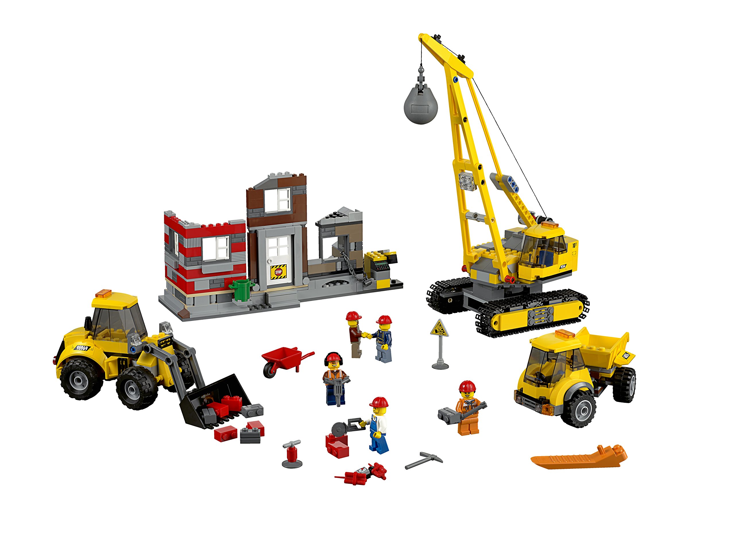 Foto 5 pulgar | Sitio De Demolición Y Demolición De Lego City De Juguete Con Grúa Y Vehículos - Venta Internacional.