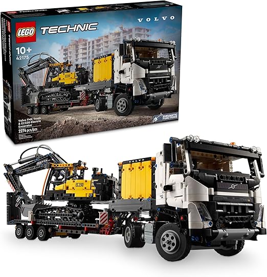 Juego de Bloques Lego Technic 42175 Camión Fmx y Excavadora Eléctrica Ec230 Volvo