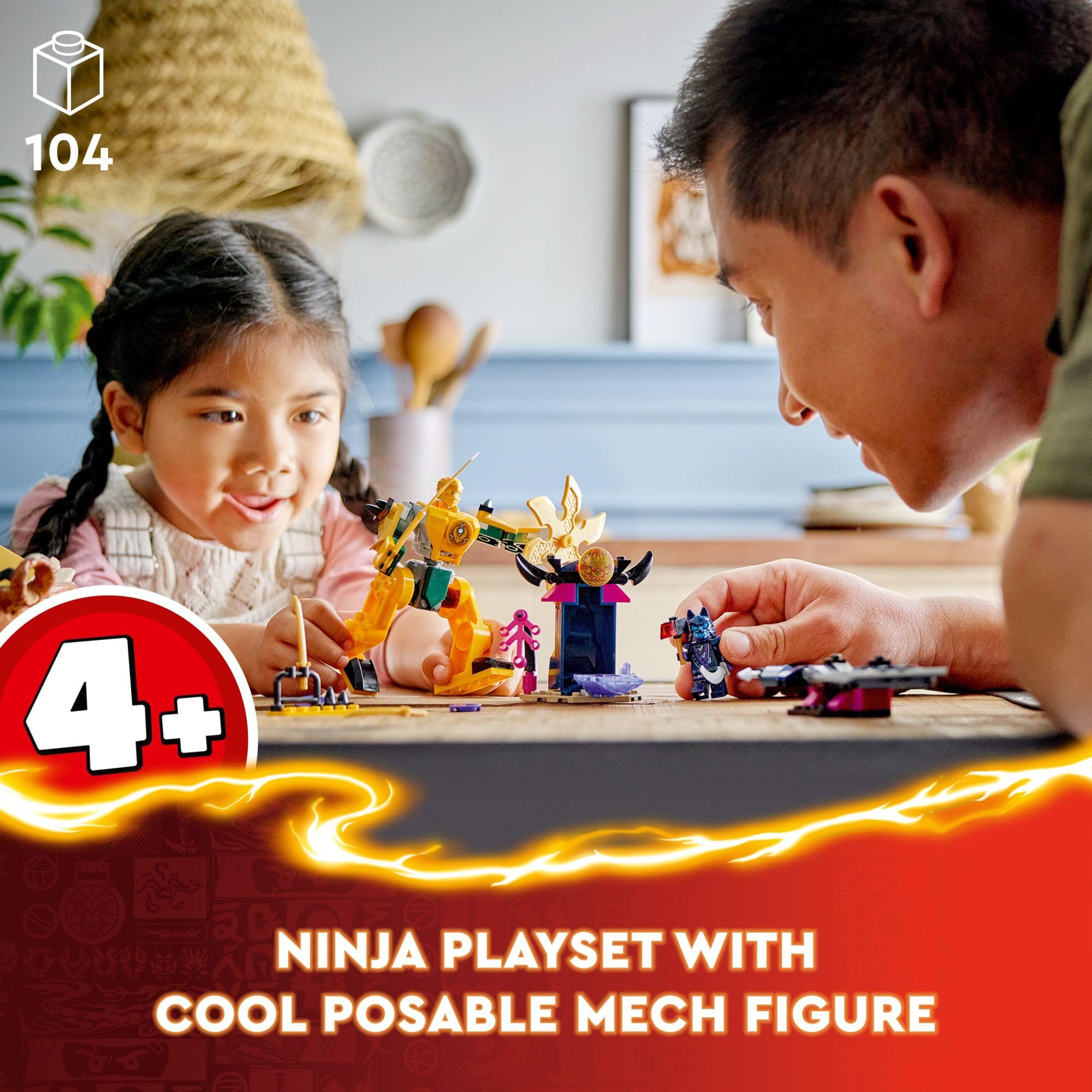 Foto 3 pulgar | Juguete Lego Ninjago Arin's Battle Mech Con Minifigura De Arin Ninja - Venta Internacional.