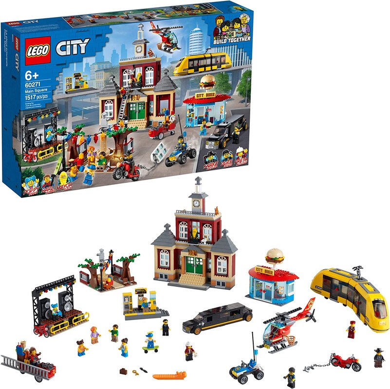 Juego de Bloques Lego City 60271 Plaza Mayor | Coppel.com