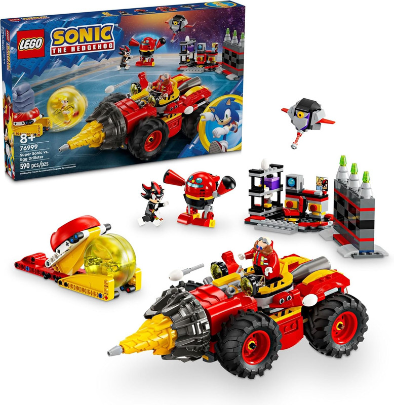 Juego de Bloques Lego Sonic 76999 Super Sonic Vs. Egg Drillster