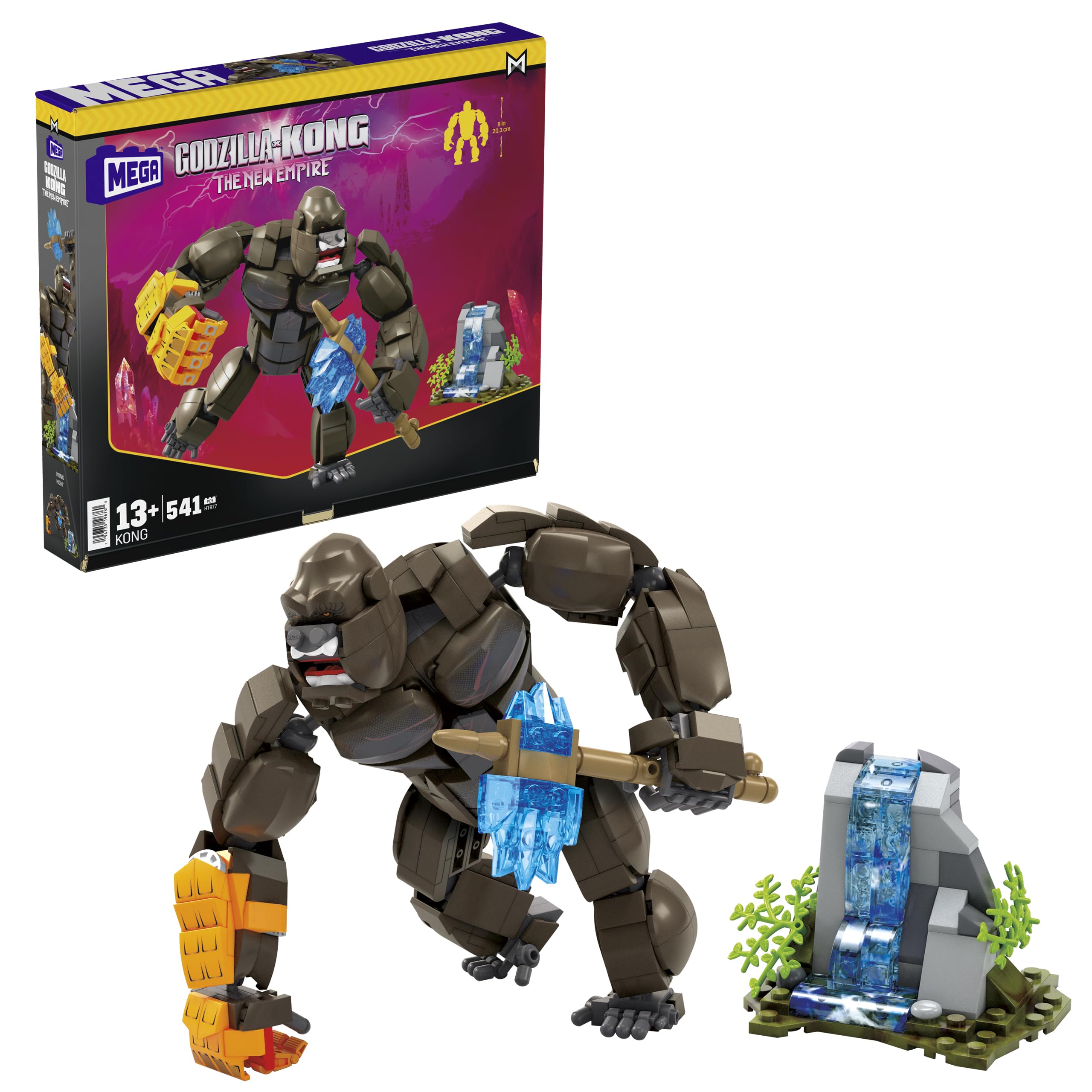 Set De Construcción Mega Godzilla X Kong Con Figura De Acción De Kong, 541 Unidades - Venta Internacional.