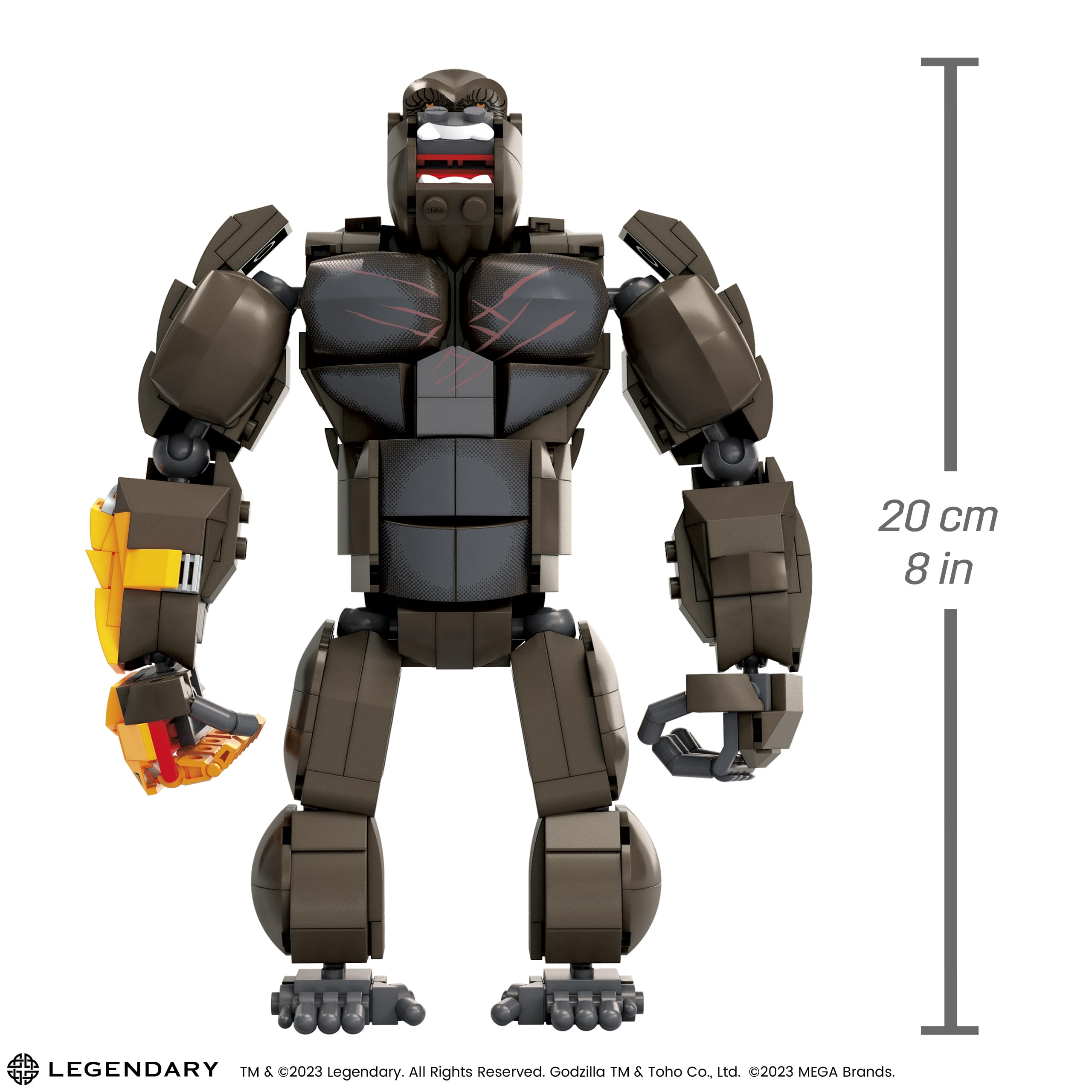 Foto 3 pulgar | Set De Construcción Mega Godzilla X Kong Con Figura De Acción De Kong, 541 Unidades - Venta Internacional.