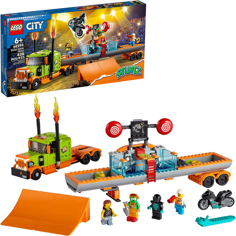 Juego de Bloques Lego City 60294 Espectáculo Acrobático: Camión