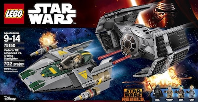 Foto 2 | Lego Star Wars Tie Advanced de Vader Contra a-wing Starfigh - Venta Internacional
