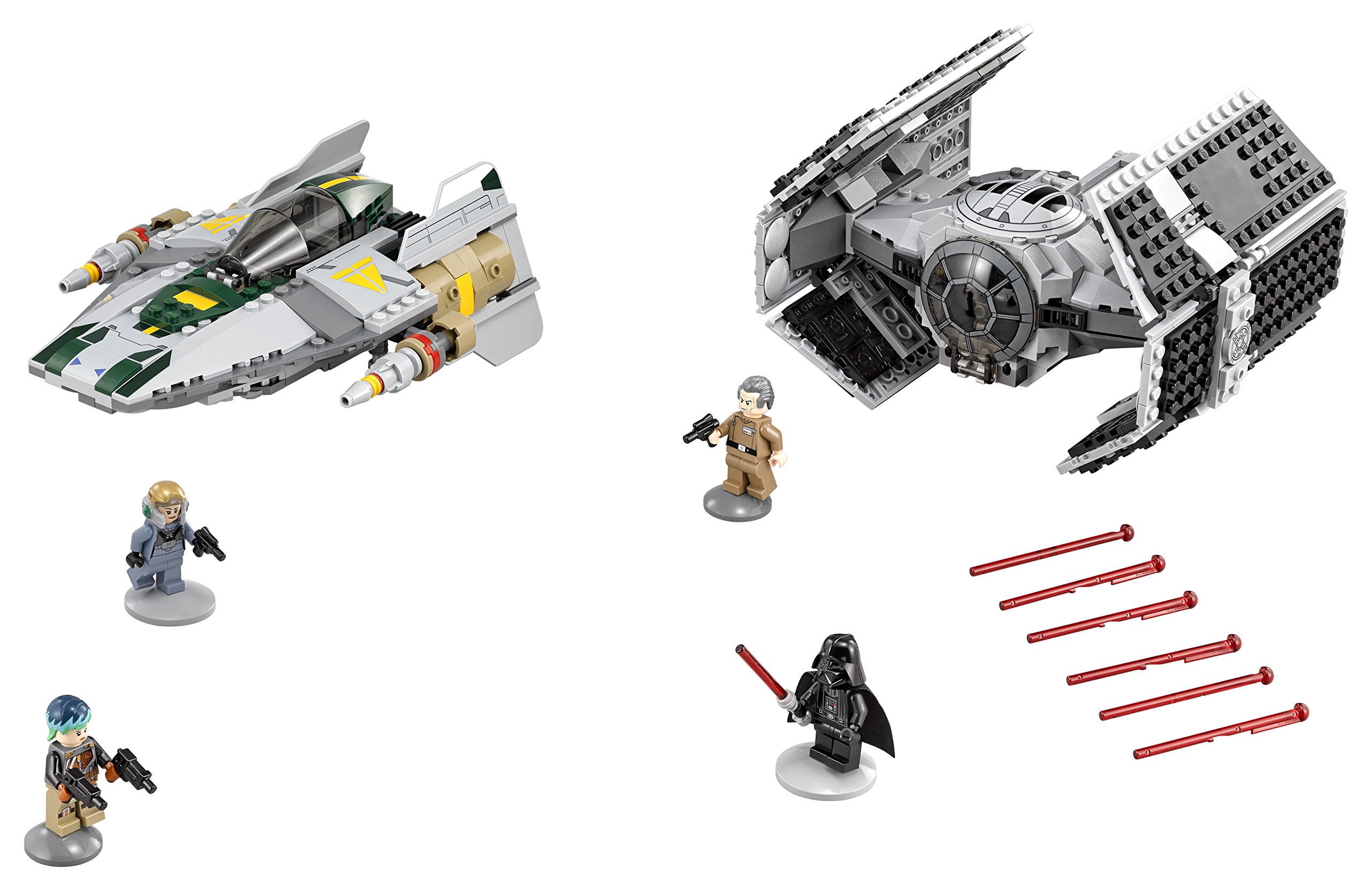 Foto 5 pulgar | Lego Star Wars Tie Advanced de Vader Contra a-wing Starfigh - Venta Internacional