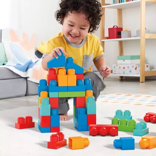 Foto 2 | Set De Construcción Mega Bloks Mega Bloks De Montar 100 Piezas Colores