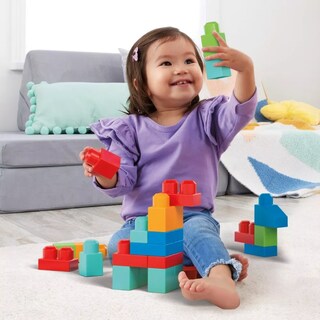 Foto 3 | Set De Construcción Mega Bloks Mega Bloks De Montar 100 Piezas Colores