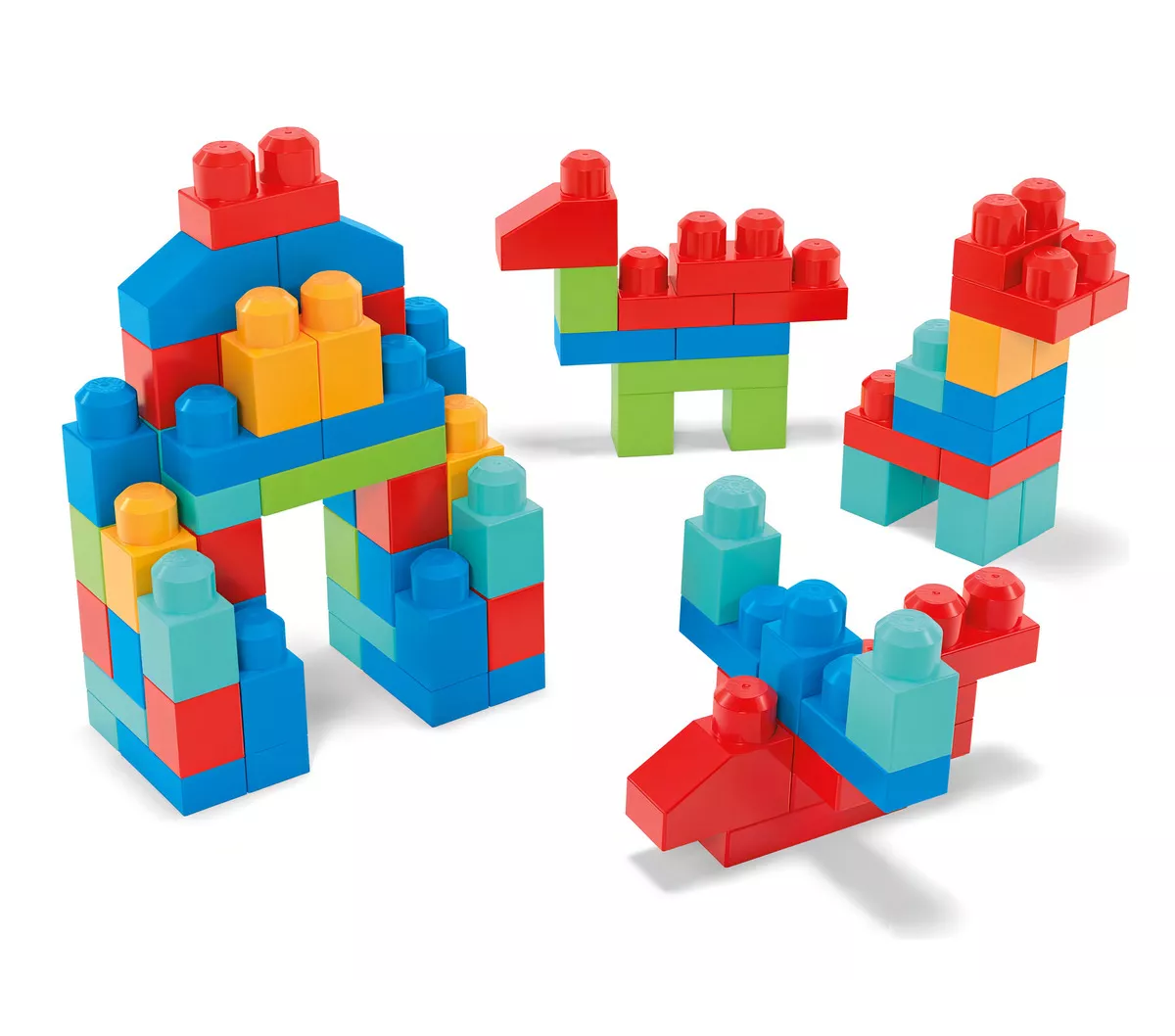 Foto 5 pulgar | Set De Construcción Mega Bloks Mega Bloks De Montar 100 Piezas Colores