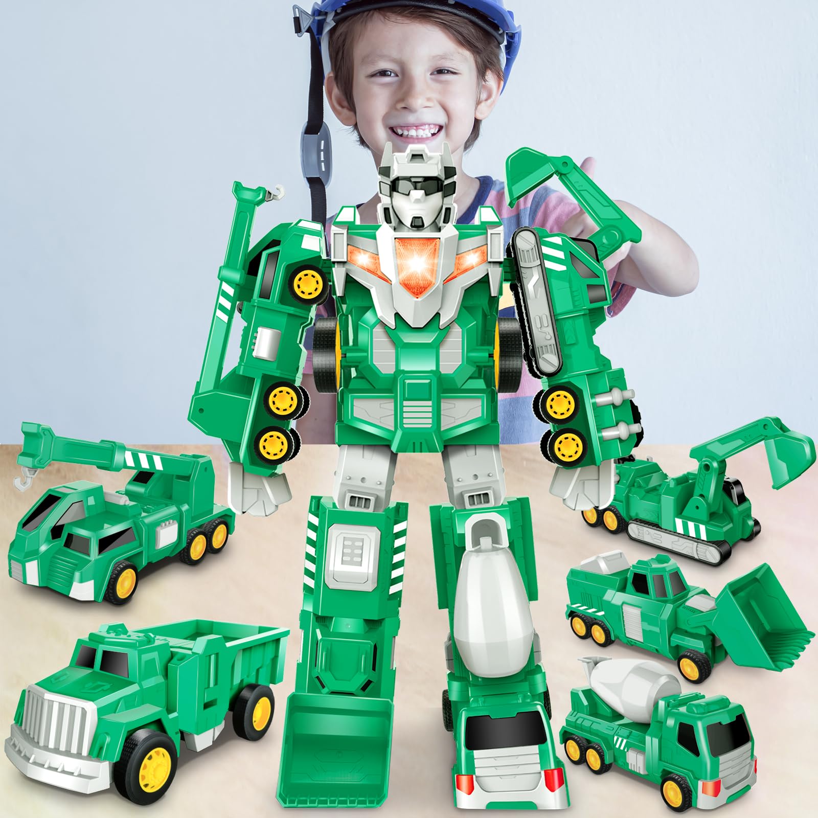 Foto 5 pulgar | Coches Robot Toy Laradola Transform 5 En 1 Para Niños De 4 A 8 Años - Venta Internacional.