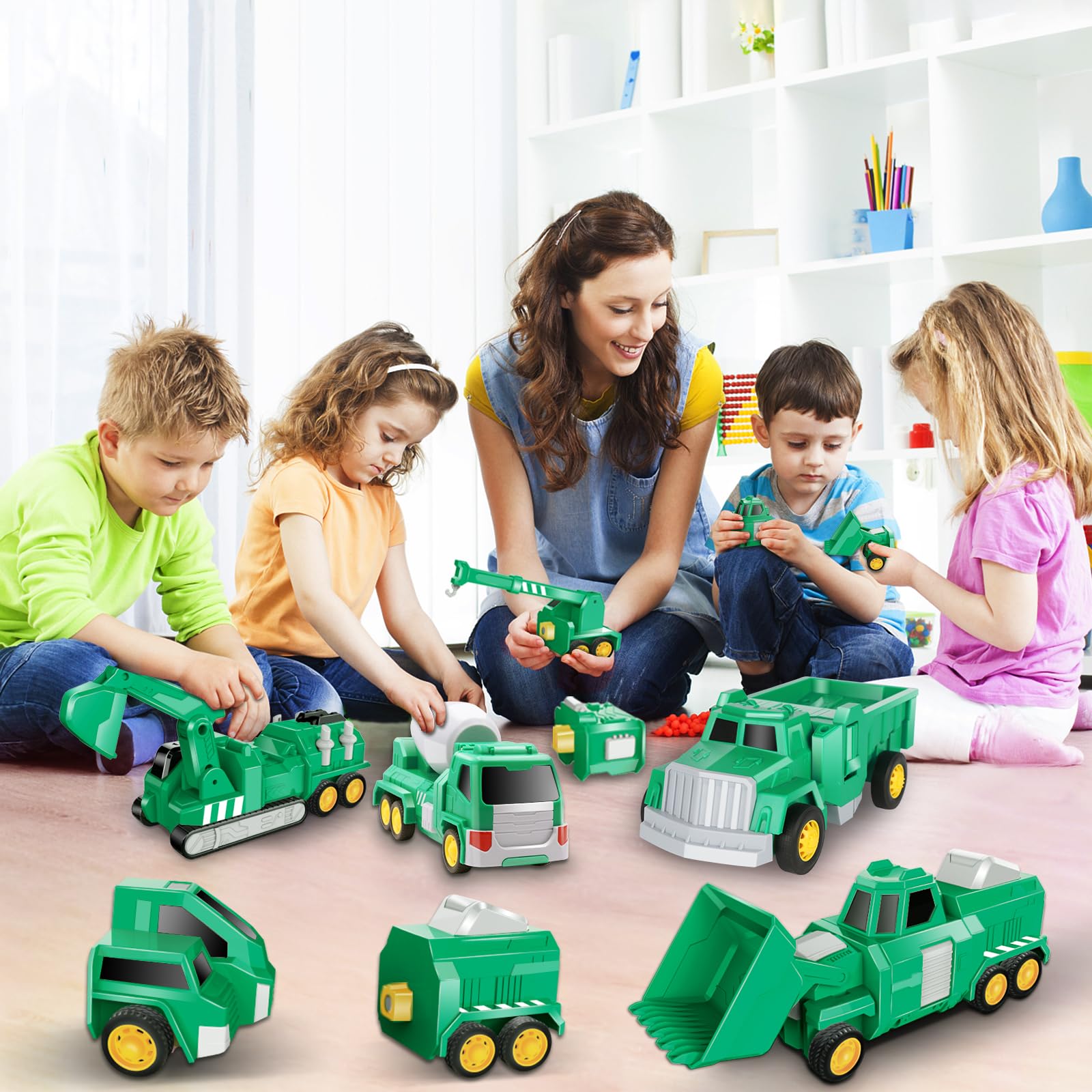 Foto 6 pulgar | Coches Robot Toy Laradola Transform 5 En 1 Para Niños De 4 A 8 Años - Venta Internacional.
