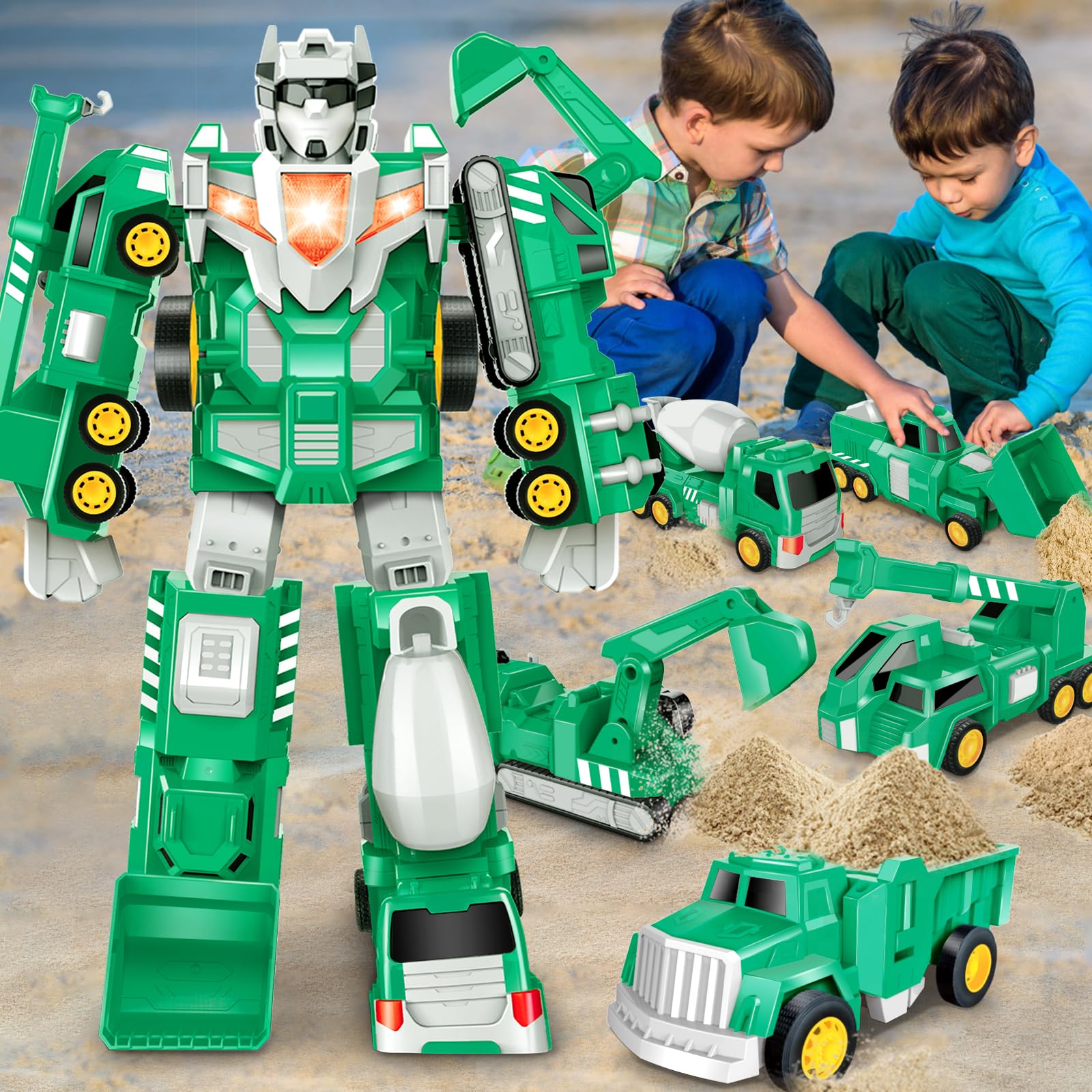 Foto 7 pulgar | Coches Robot Toy Laradola Transform 5 En 1 Para Niños De 4 A 8 Años - Venta Internacional.