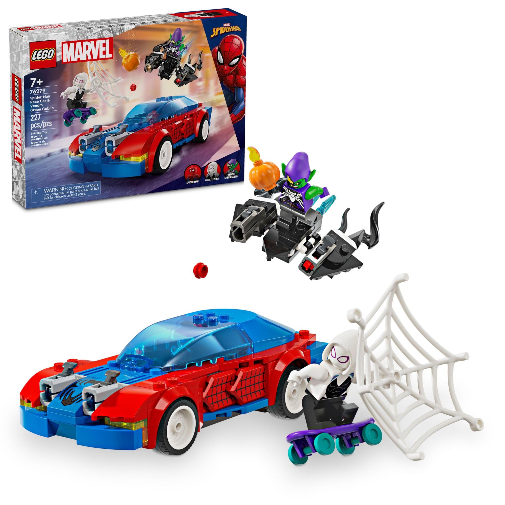 Juguete De Construcción Lego Marvel Spider-man Race Car & Venom 76279 - Venta Internacional.