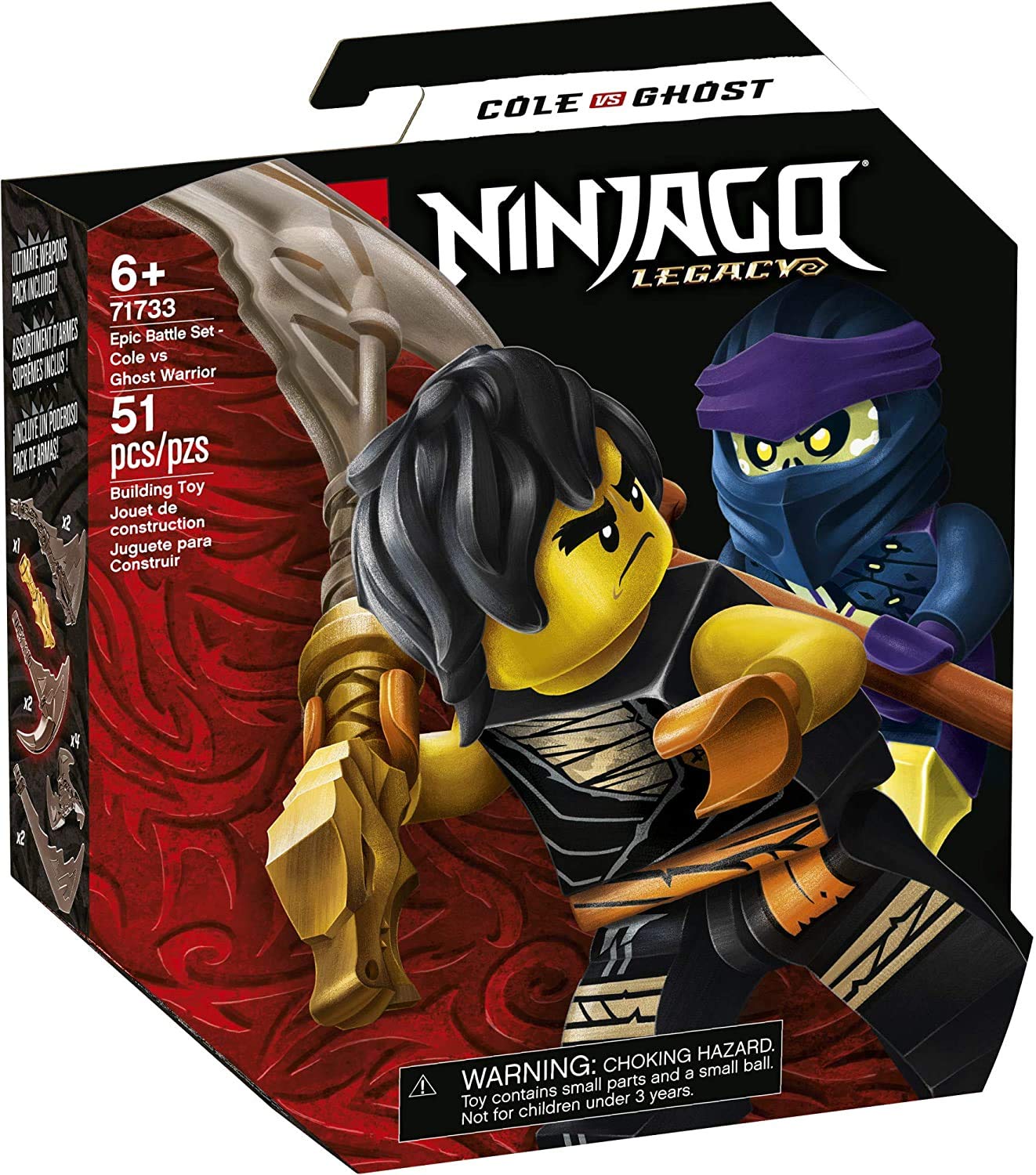 Kit de Construcción Lego Ninjago Epic Battle Set Cole vs Ghost Warrior - Venta Internacional