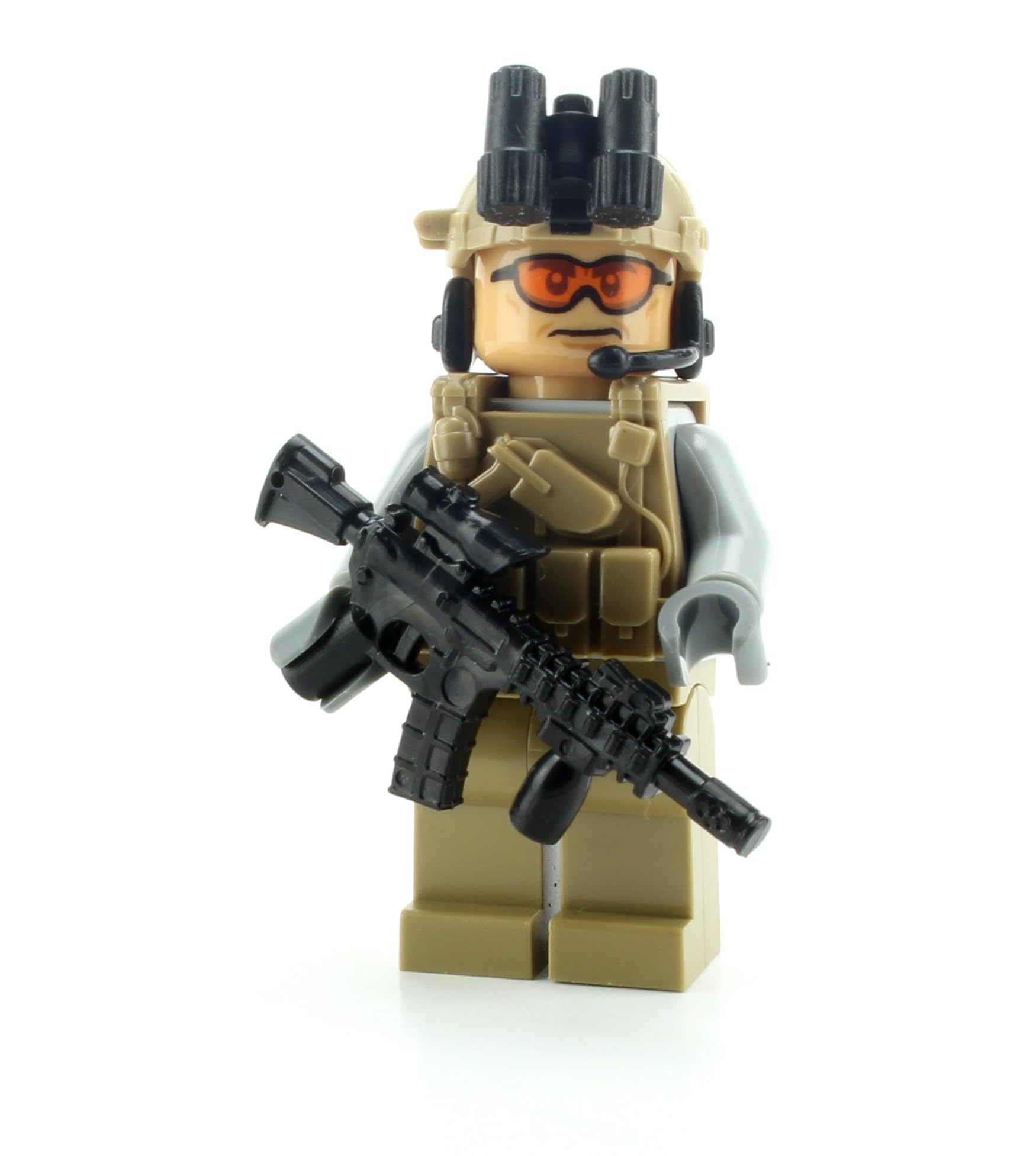 Foto 4 pulgar | Minifigura Battle Brick Tan Army Soldier Con Accesorios - Venta Internacional.