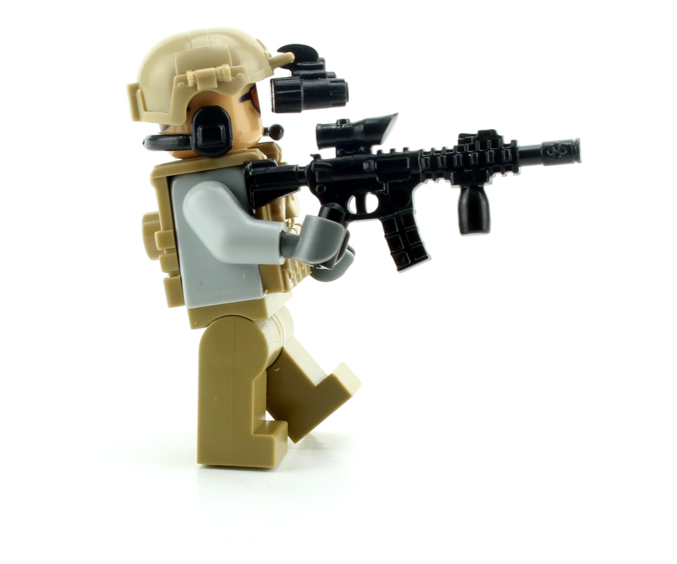 Foto 5 pulgar | Minifigura Battle Brick Tan Army Soldier Con Accesorios - Venta Internacional.