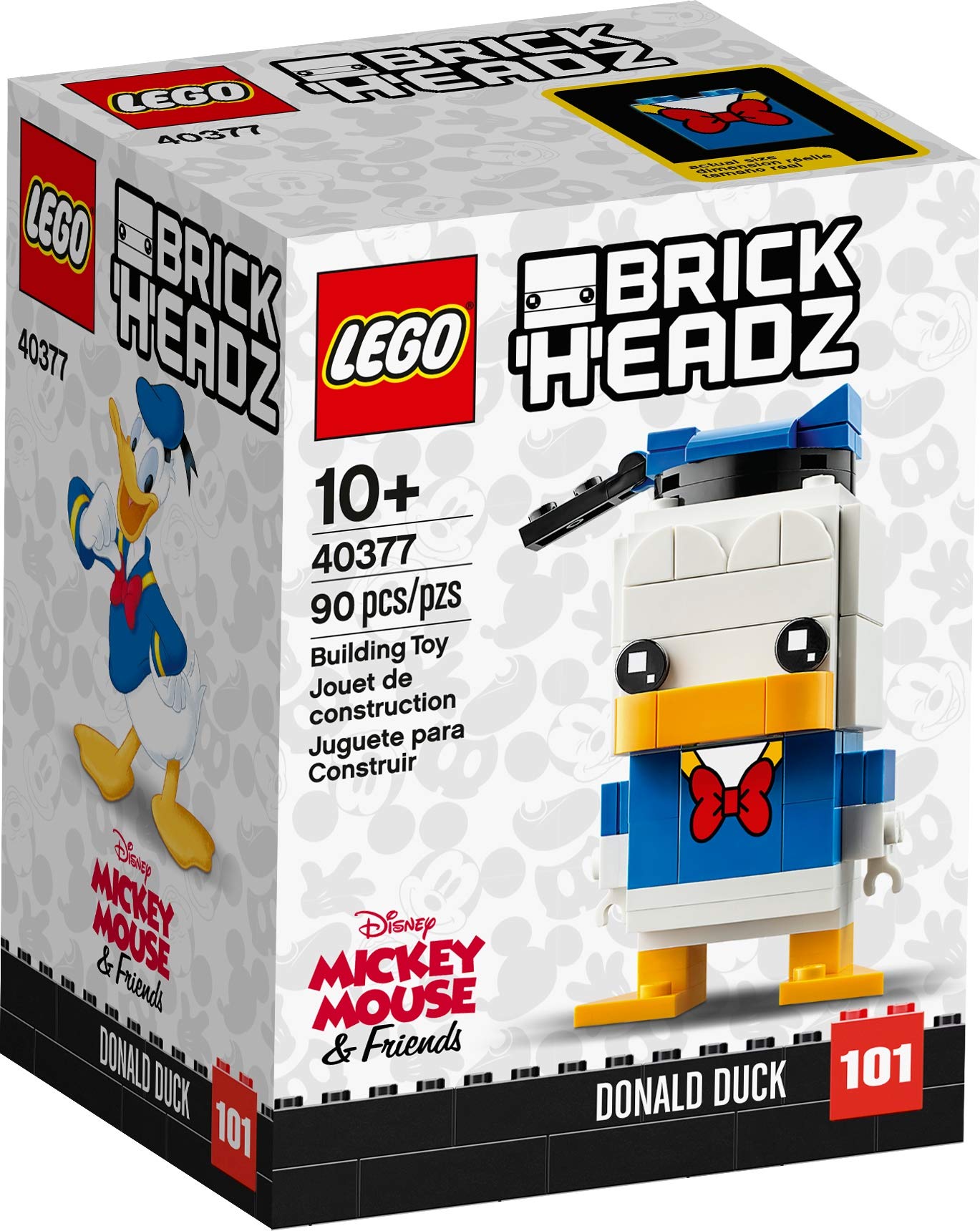 Juguete de Construcción Lego Brick Headz Donald Duck 40377 90 Piezas - Venta Internacional