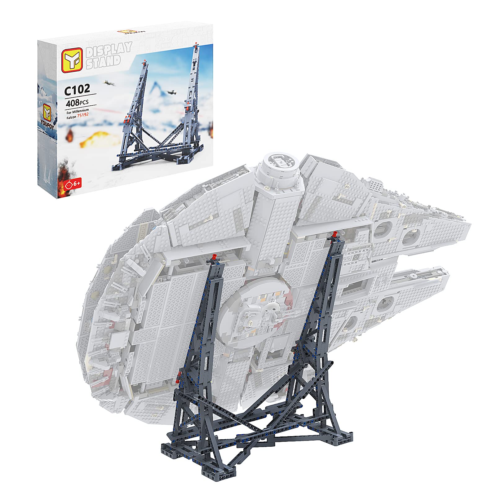 Foto 2 pulgar | Soporte De Pantalla Para Lego 75192 Millennium Falcon Starship - Venta Internacional.