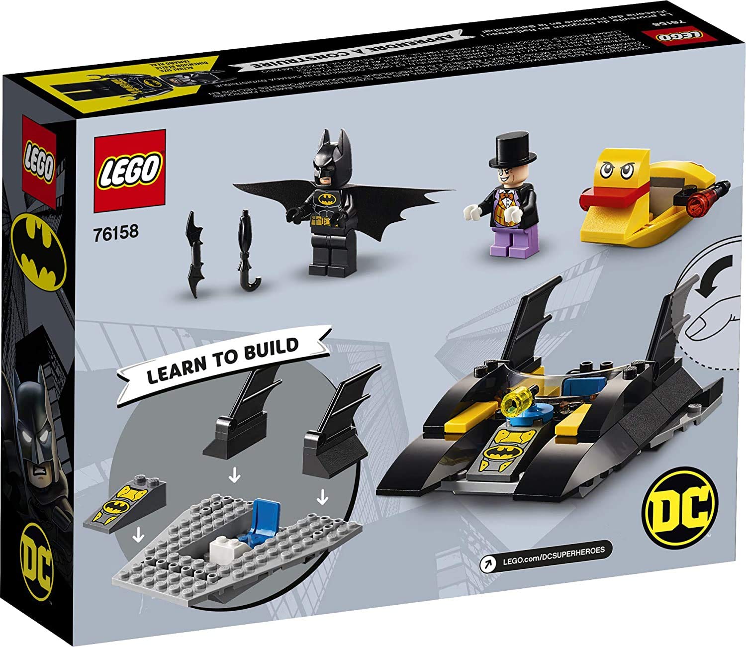 Foto 3 pulgar | Juguete De Construcción Lego Dc Batboat The Penguin Pursuit 76158 - Venta Internacional.