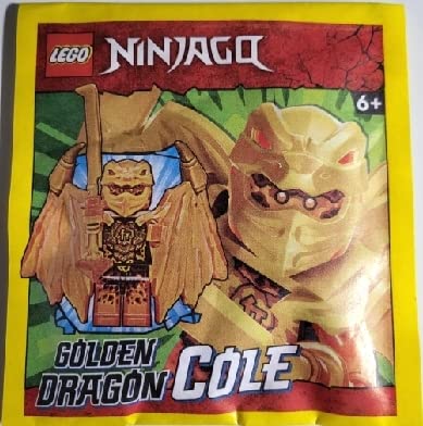 Foto 3 pulgar | Juguete Lego Ninjago Crystalized: Cole Golden Dragon Con Espada - Venta Internacional
