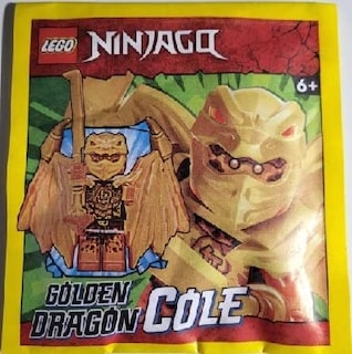 Foto 2 | Juguete Lego Ninjago Crystalized: Cole Golden Dragon Con Espada - Venta Internacional