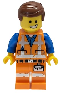 Foto 2 | Figura Lego The Movie 2 Emmet Minifig Con Sonrisa Y Mirada Asustada - Venta Internacional.