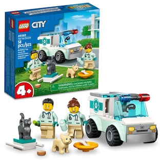 Foto 1 | Ambulancia de Animales de Juguete Lego City Vet Van Rescue 60382 Kids 4+ - Venta Internacional