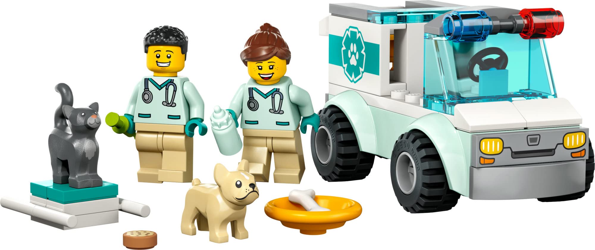 Foto 6 pulgar | Ambulancia de Animales de Juguete Lego City Vet Van Rescue 60382 Kids 4+ - Venta Internacional