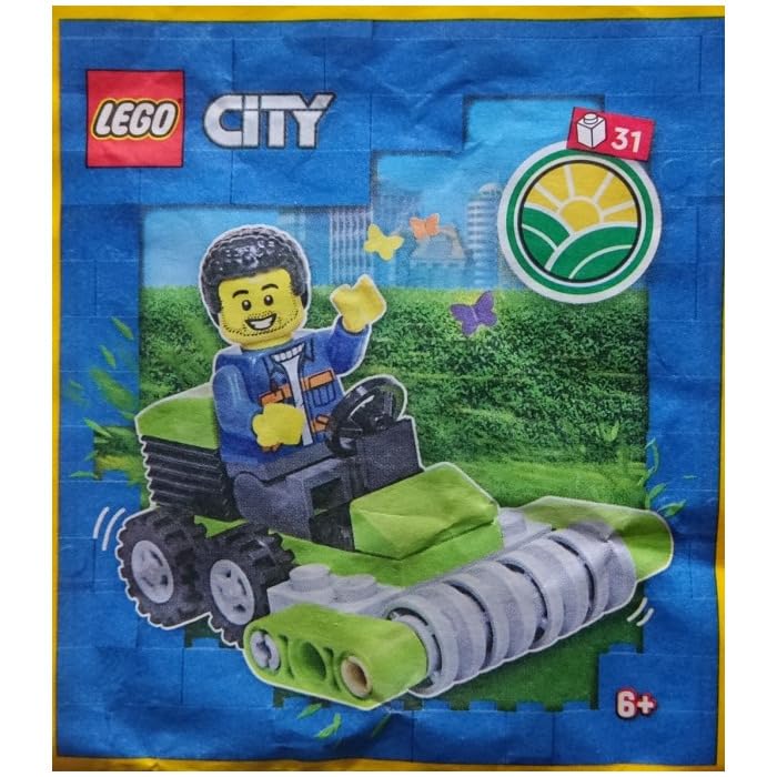Foto 4 pulgar | Figura Lego City Worker Con Cortadora De Césped A Partir De 6 Años Con Acceso. - Venta Internacional.