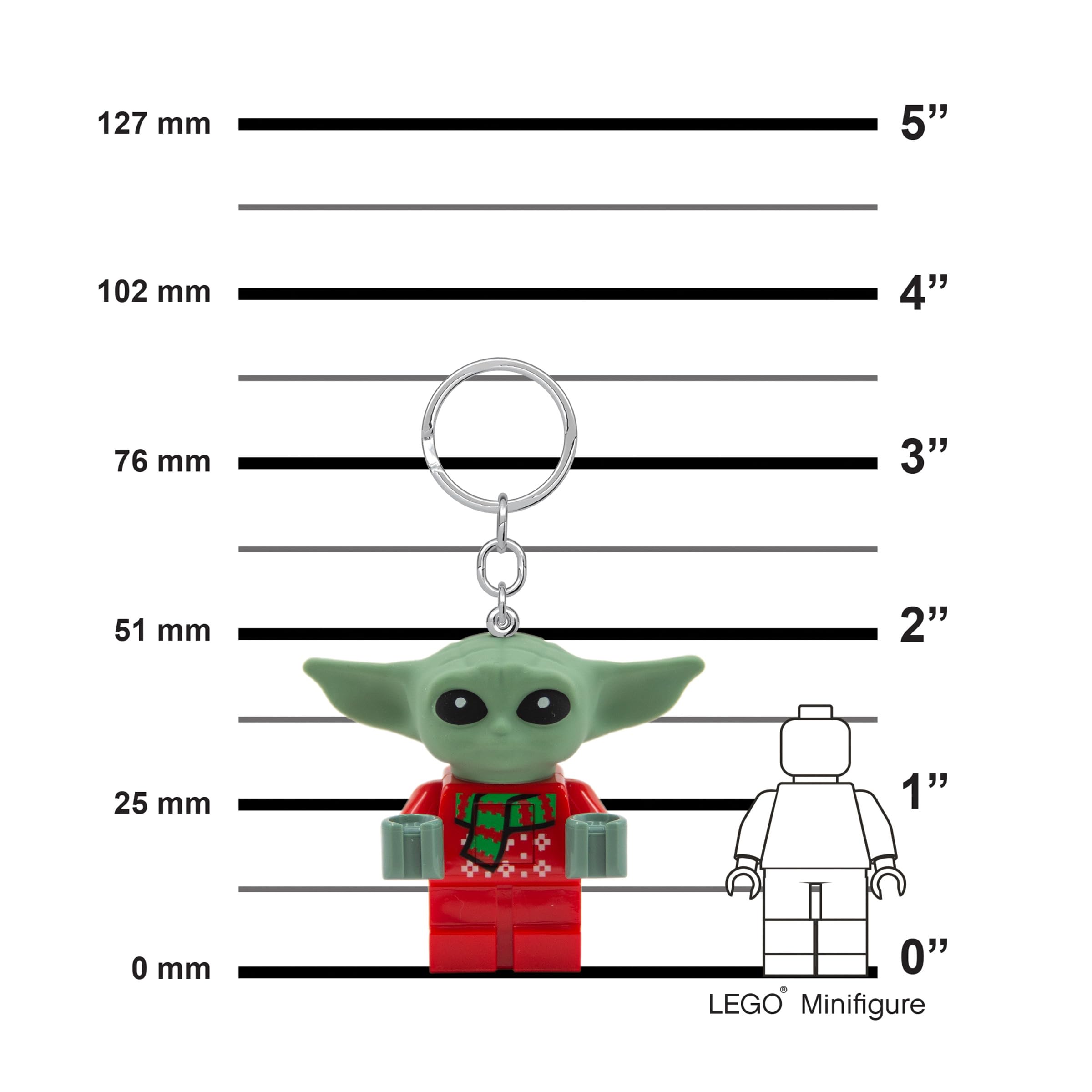 Foto 3 pulgar | Llavero Light Lego Star Wars The Mandalorian Grogu - Venta Internacional.