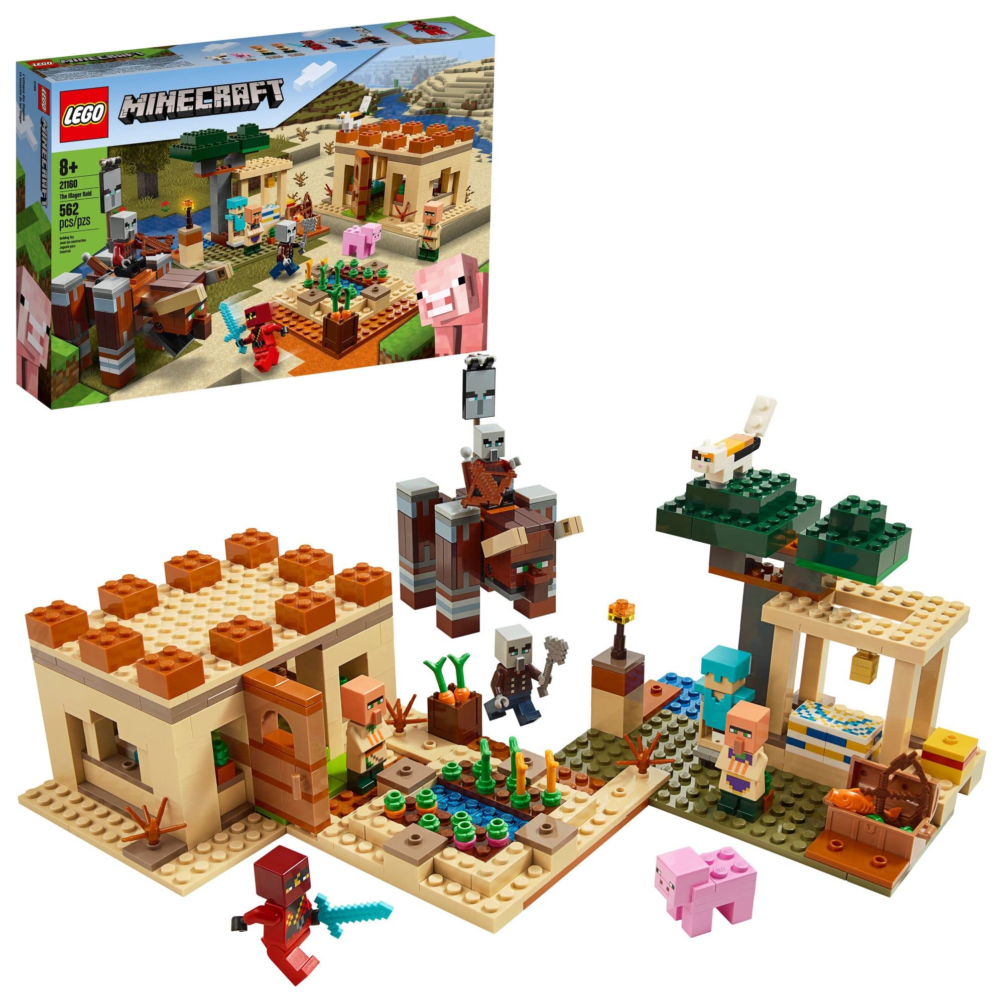 Foto 2 pulgar | Juguete De Construcción Lego Minecraft The Villager Raid 21160 562p - Venta Internacional.