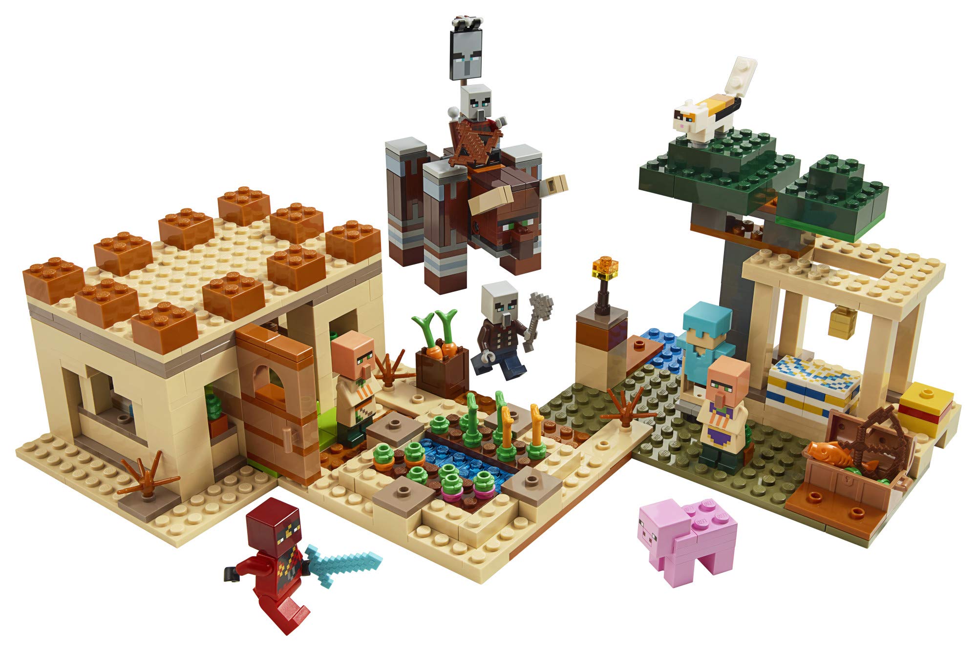 Foto 3 pulgar | Juguete De Construcción Lego Minecraft The Villager Raid 21160 562p - Venta Internacional.
