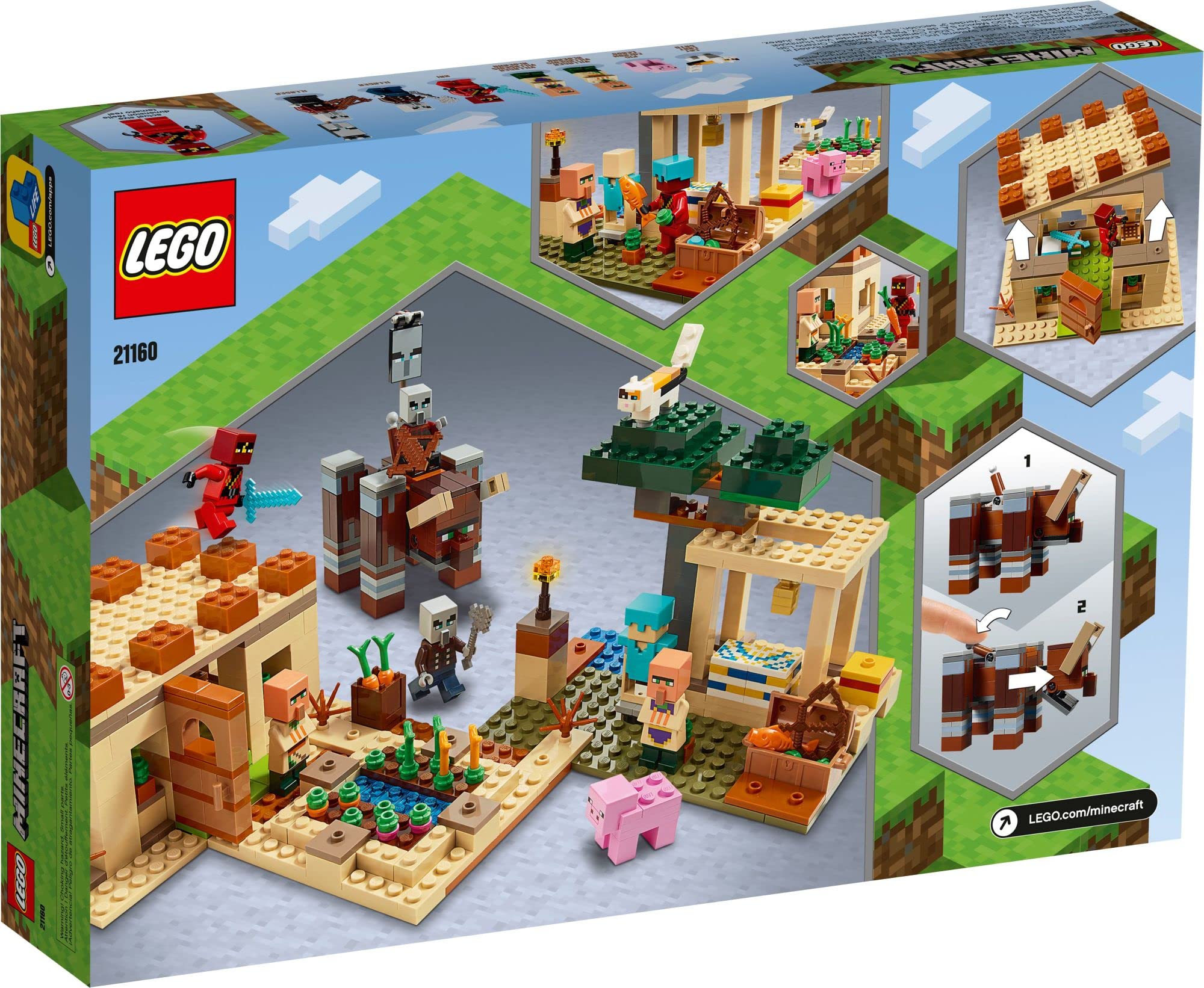 Foto 5 pulgar | Juguete De Construcción Lego Minecraft The Villager Raid 21160 562p - Venta Internacional.