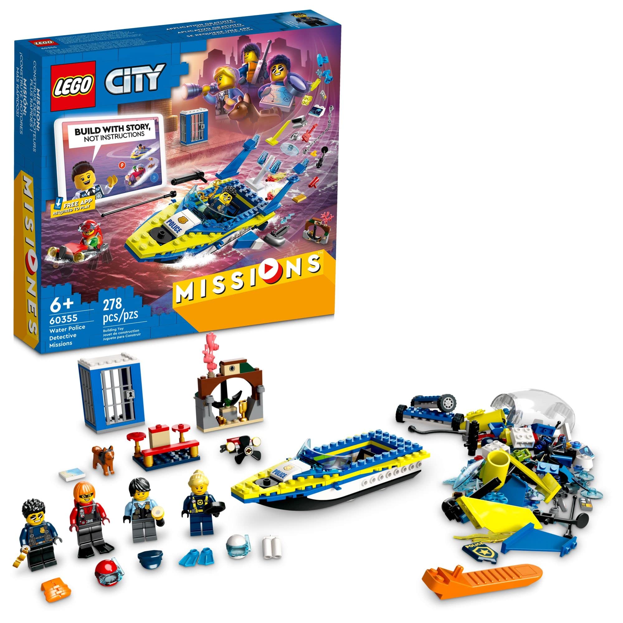 Set De Juguetes De Construcción Lego City Water Police Detective 60355 - Venta Internacional.